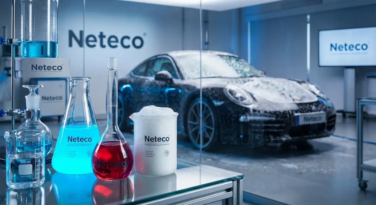 Fórmulas químicas para limpieza automotriz y productos de detailing